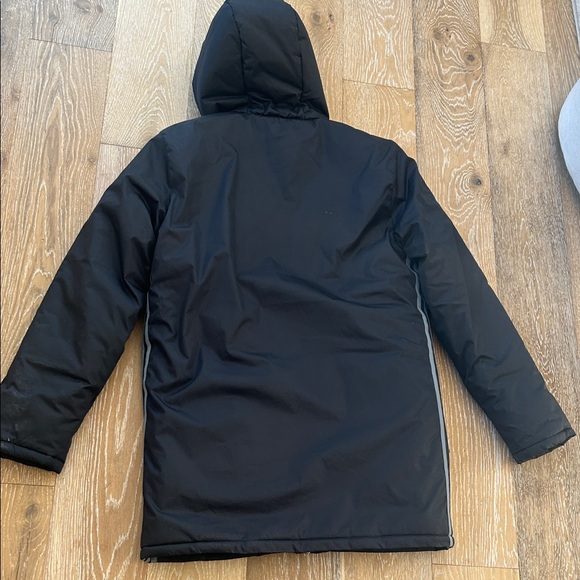 Adidas Black and Gray Hooded Jacket - Picture 7 of 8